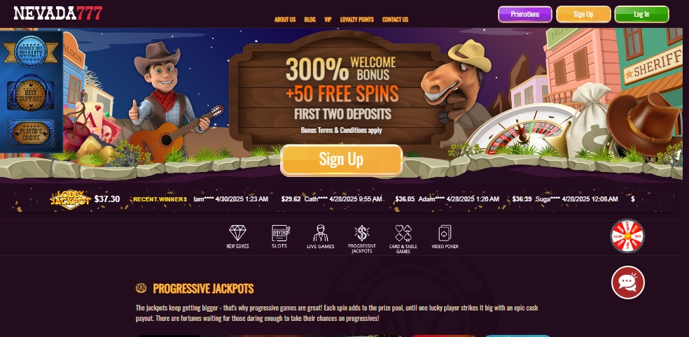 Nevada 777 Casino Desktop screenshot